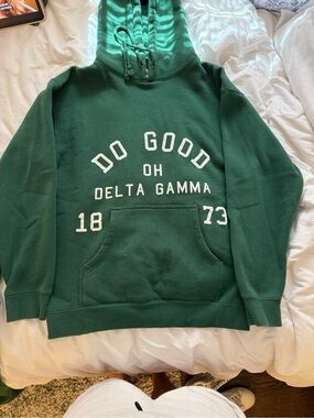 Delta Gamma "Do Good" Green Hoodie Sweatshirt and Sweatpants